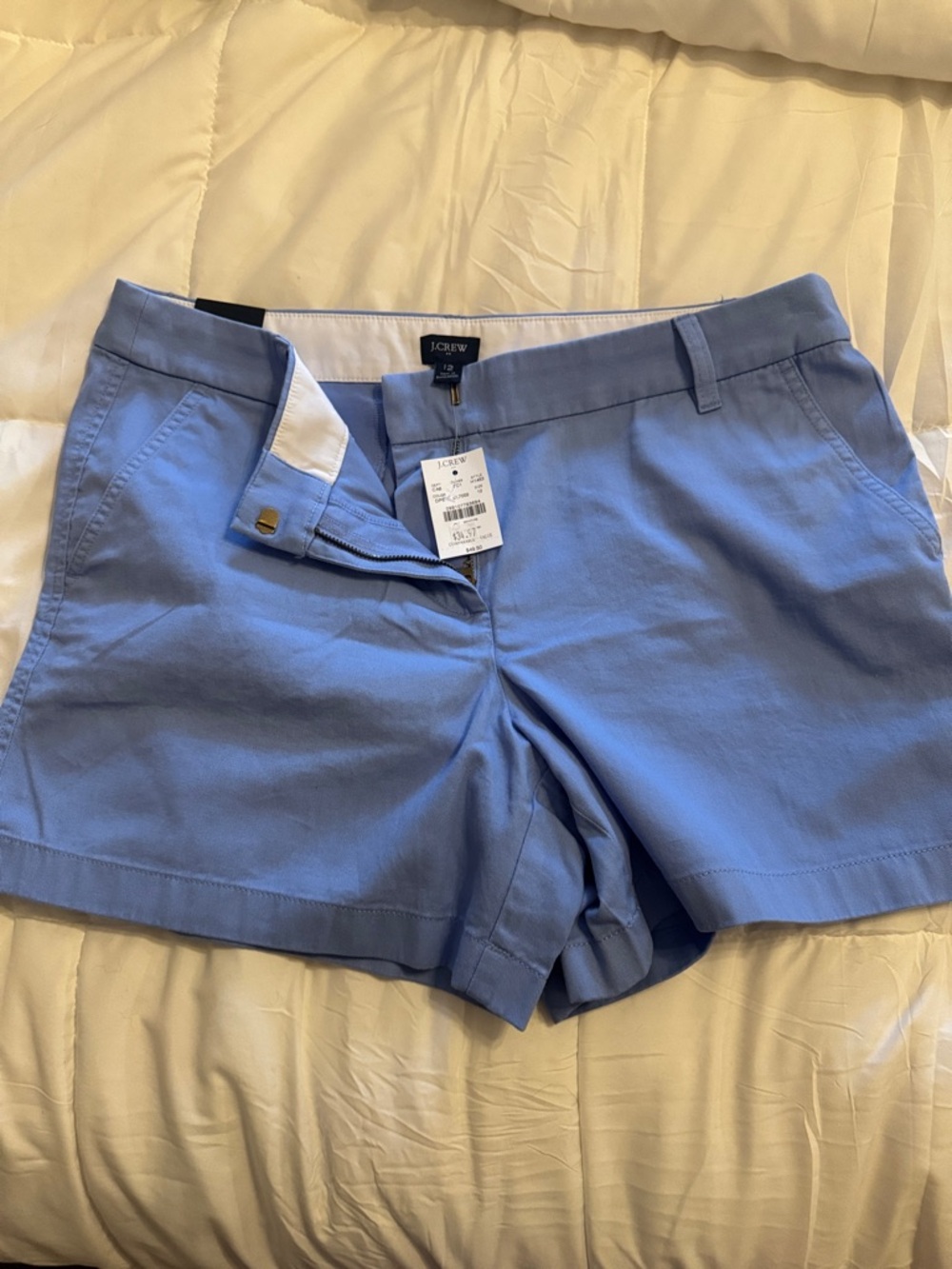 J. Crew Women’s Sky Blue Shorts size 12 NWT